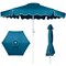 Best Choice Products 7.5ft Patio Market Umbrella with Wavy Trim, Fade-Resistant, Crank & Tilt, Wind Vent